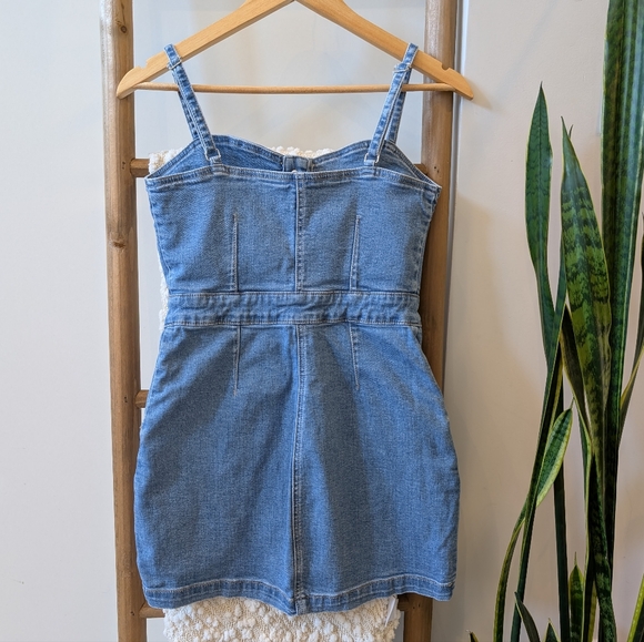 Guess Denim Button-Down Mini Dress - Picture 3 of 8